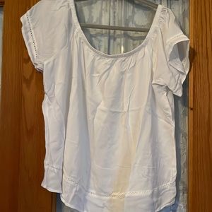 Rayon scoop neck shirt